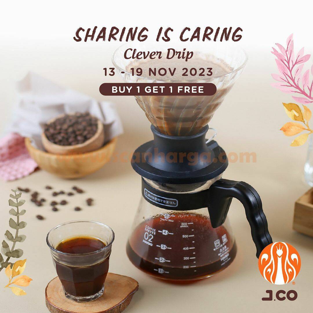 PROMO JCO BELI 1 GRATIS 1 KOPI DENGAN METODE CLEVER DRIP