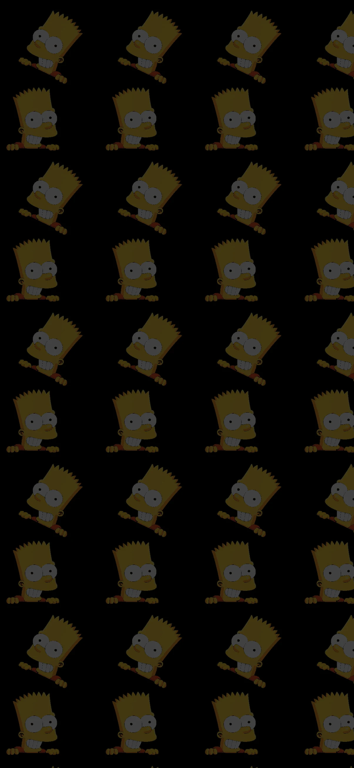 BART PATTERN BLACK WALLPAPER