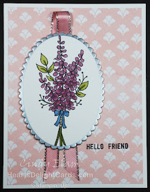 Heart's Delight Cards, Lots of Lavender, Sale-A-Bration 2018, Hello Friend, Stampin' Up!