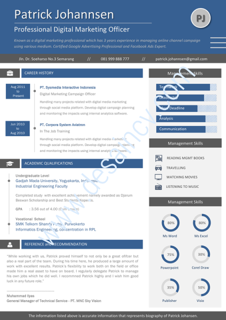Resume Template For Microsoft Word 2010.Professional Cover 