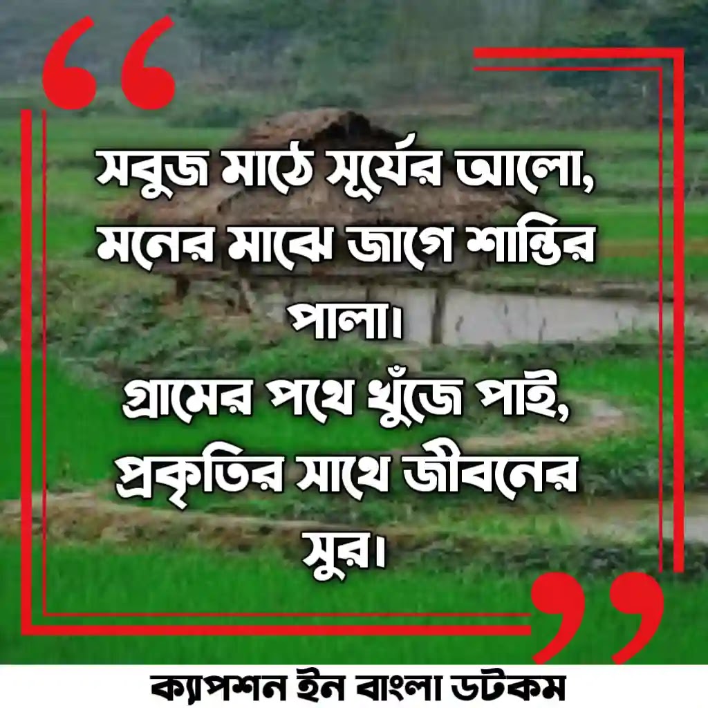গ্রামের প্রকৃতি নিয়ে ক্যাপশন - গ্রামের প্রকৃতি নিয়ে লেখা - গ্রামের প্রকৃতি নিয়ে কবিতা - গ্রামের প্রকৃতি নিয়ে স্ট্যাটাস - গ্রামের প্রকৃতি নিয়ে উক্তি