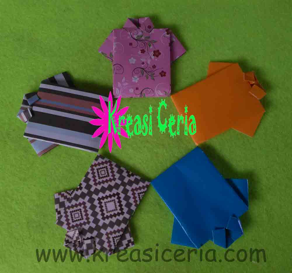 Cara Mudah Membuat Origami Baju Kemeja