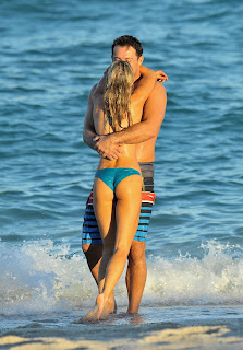 Joanna Krupa in Miami bikini on the beach
