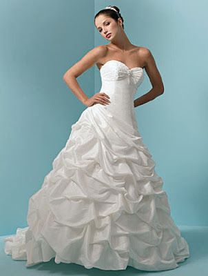 strapless white wedding dresses