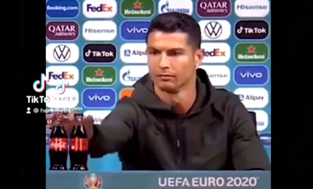 Ulah Ronaldo Geser Botol Coca-Cola Bikin Saham Anjlok ...