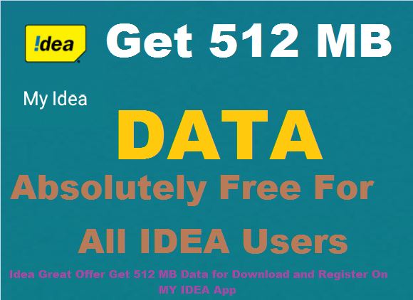 Get Free 512 MB DATA For ALL IDEA User