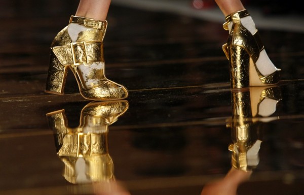 ... like passion for peanut butter: Inspiration: Spring 2012- golden shoes