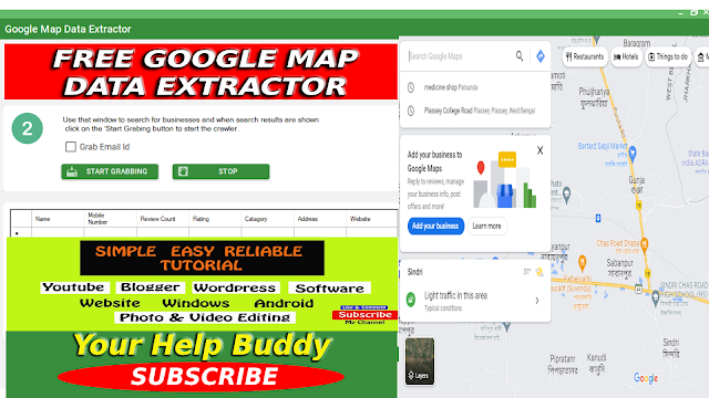 Free Google Map Data Extractor || WhatsApp Marketing Software || Your Help Buddy