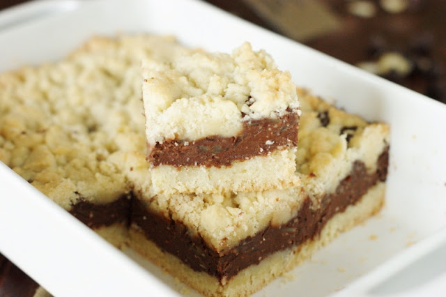 Chocolate Layer Bars in Baking Pan Image