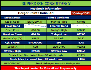 BERGEPAINT Stock Analysis - Rupeedesk Reports