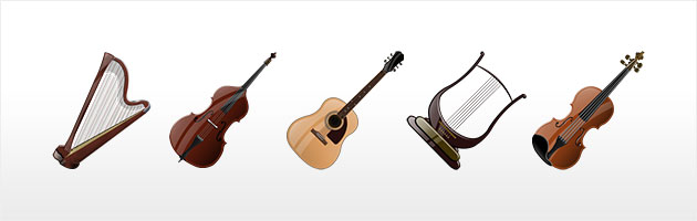 Stringed Instruments Icons