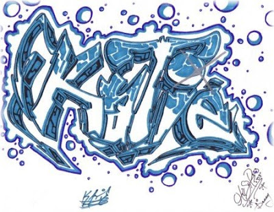 graffiti letters alphabet bubble. KATIE Graffiti Alphabet Bubble