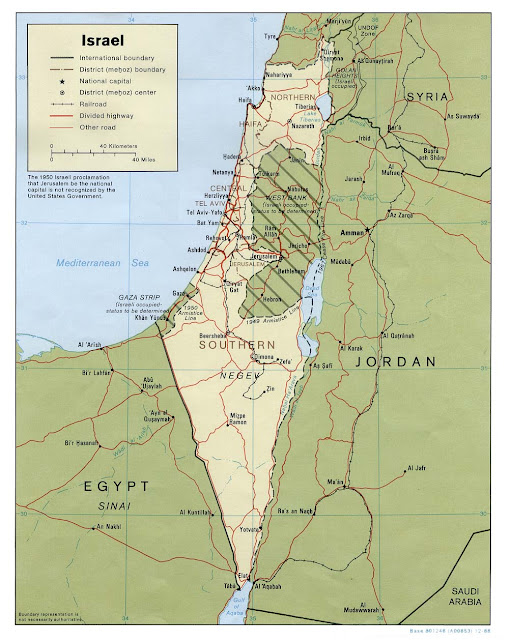 Israel mapa político