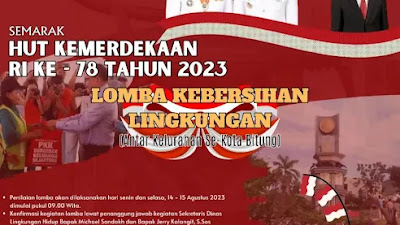 Pemkot Bitung Meriahkan HUT ke-78 Kemerdekaan RI dengan Tema "Terus Melaju Untuk Indonesia Maju"