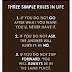 Three simple rules in life