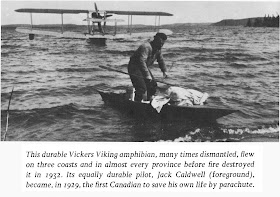 Jack Caldwell, the first Canadian to save his life by parachute in 1929