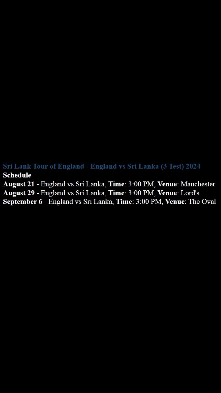 Sri Lanka Next Series