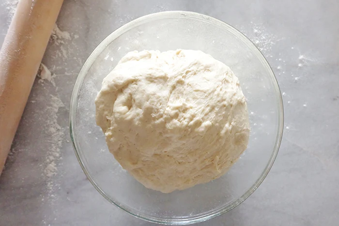 risen Italian Bread dough