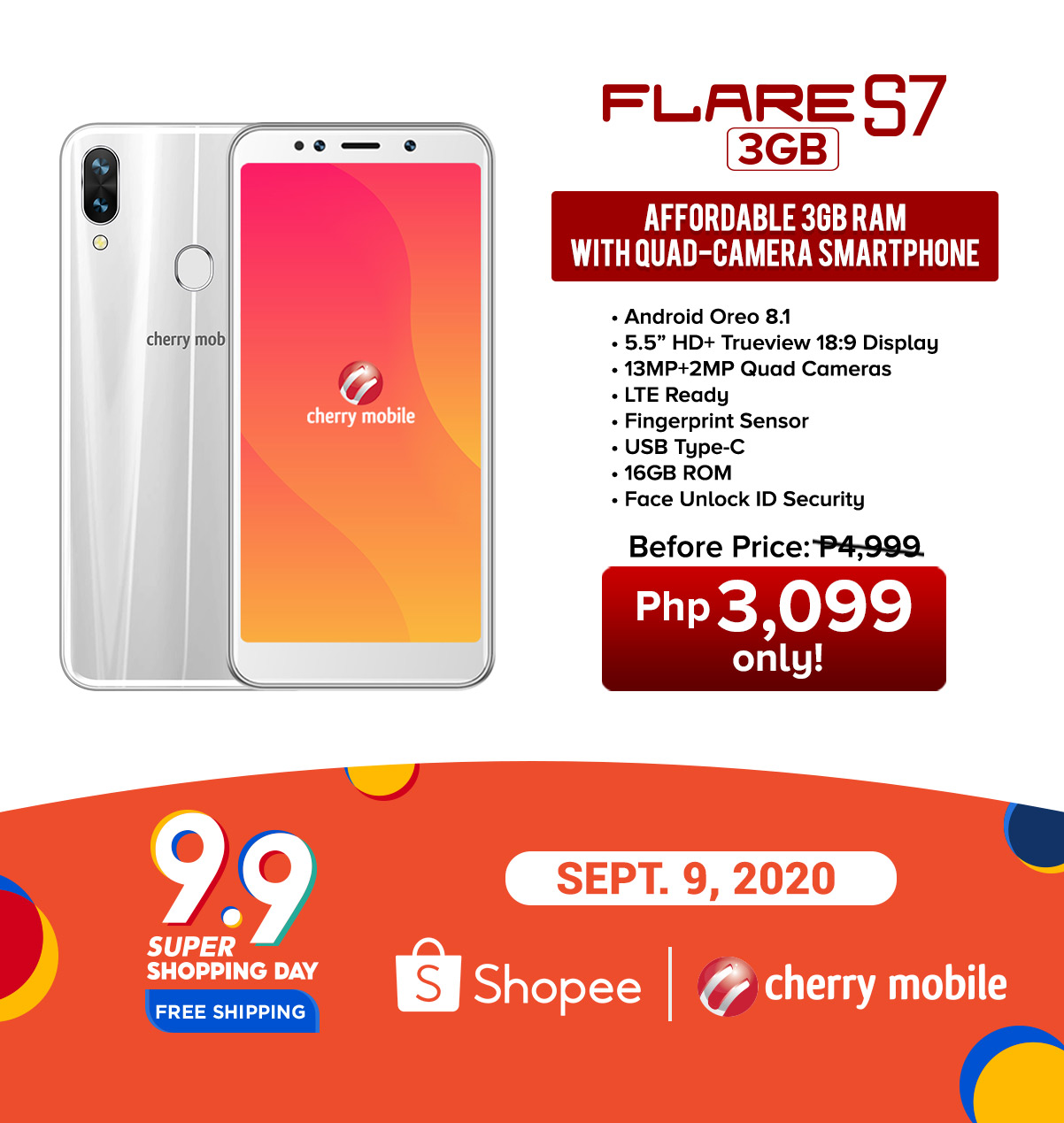 Cherry Mobile Shopee 9.9 Super Shopping Day