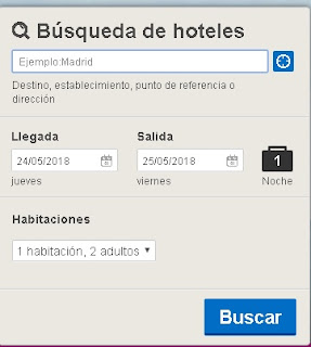 Buscador de hoteles con etiquetado WAI-ARIA