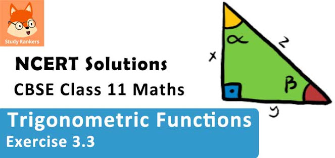 Class 11 Maths NCERT Solutions for Chapter 3 Trigonometric Functions Exercise 3.3