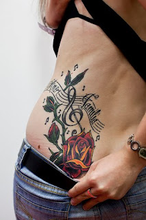 music tattoos, tattoo, tattoos