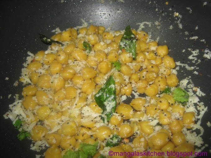 Kondai kadalai Sundal - Channa Dal / Chole / Chick peas Navarathri Sundal Recipe - Festival Recipe 