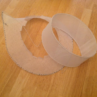 This one's hard to describe, because it doesn't look like much. Two white ovals, made of a cloth-like material.