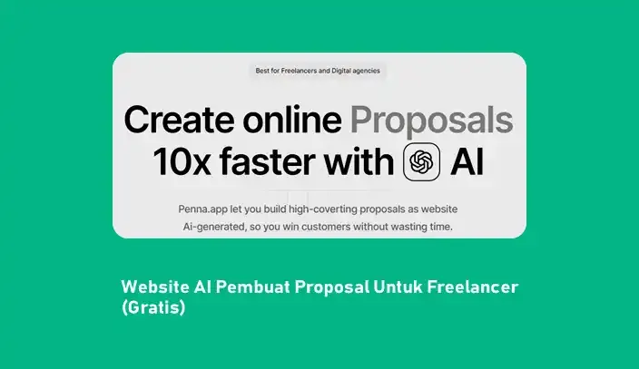 Website AI Pembuat Proposal Untuk Freelancer