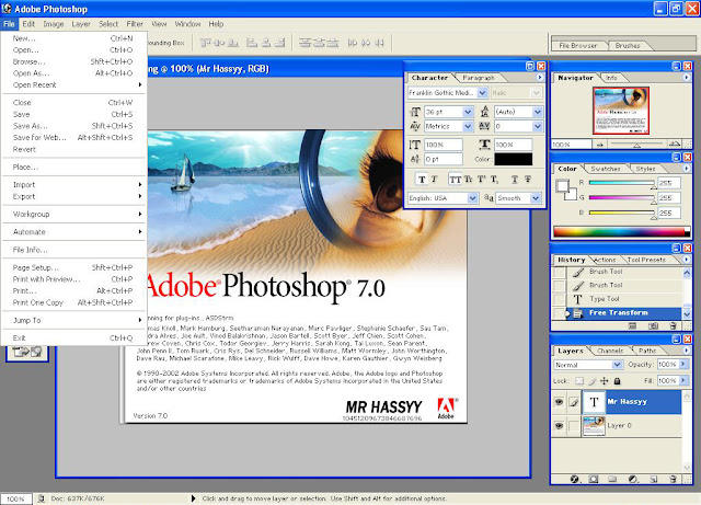 adobe photoshop 7.0 free download full version with key for windows 7 MrHassyy.Blogspot.com