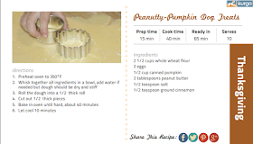 Peanutty Pumpkin Dog Treats recipe