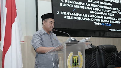  Rapat Paripurna DPRD Kabupaten Sukabumi Prioritaskan Penuntasan Pembahasan Raperda