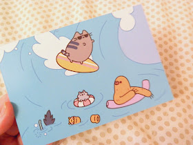 Very cute Pusheen postcard that comes with the Summer 2018 Pusheen Box 