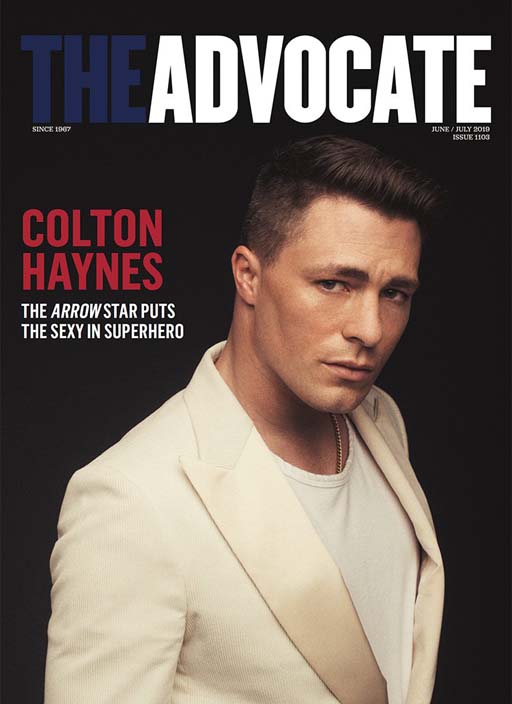 Actor Colton Haynes covers the latest issue of The Advocate and shares that he only blames himself for his personal life spiraling out in public due to his own social media over-sharing