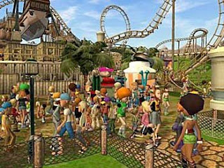 rollercoaster tycoon 3 video game screen