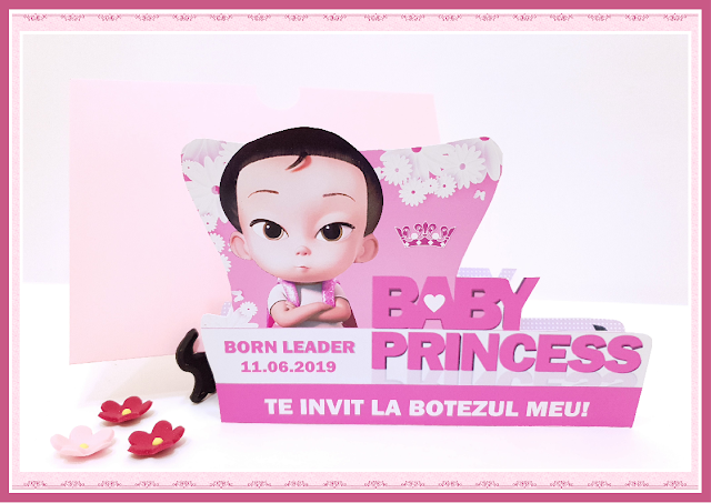invitatii botez Baby Princess
