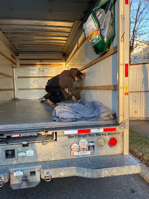 December 2022... Joey Lamberti removing the Orchard Inn sign from his fence and loading onto a truck... which will bring her back to where it all began! How fuckin' cool is that!