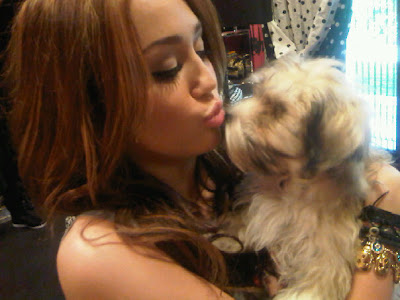 mit Miley Cyrus New Personal Pics Noah s dog Mocha Miley 