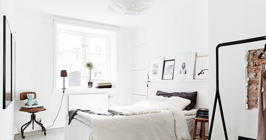 Desain kamar tidur modern bergaya scandinavian ~ 1000 