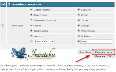 membuat dan memasang privacy policy untuk blogger