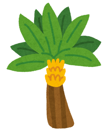 バナナの木のイラスト