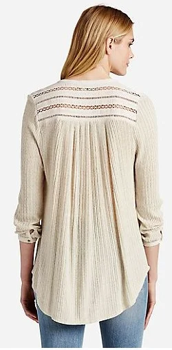 Lucky Brand Henley Shirt Back