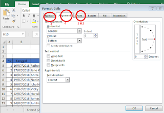 setting dalam microsoft excel