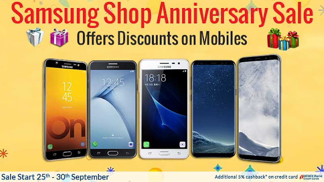 Samsung Shop Anniversary Sale, Offers Discounts on Mobile and More