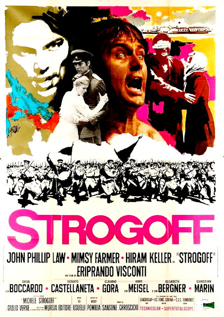 STROGOFF. Italia. Cartel. Arte: Sandro Symeoni. EL CORREO DEL ZAR. Strogoff. 1970. Italia, Alemania Occidental, Francia, Bulgaria. Dirección: Eriprando Visconti. Reparto: John Phillip Law, Mimsy Farmer, Hiram Keller, Delia Boccardo, Kurt Meisel, Elisabeth Bergner, Claudio Gora, Donato Castellaneta, Jacques Maury, Christian Marin, Enzo Fiermonte.