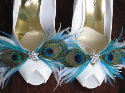 Peacock Feather Wedding Dress