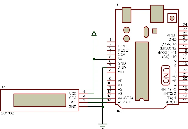 A DIY I2C character LCD built with PCF8574AP For PIC AVR and Arduino