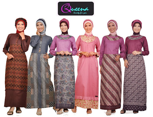 Koleksi Model  Baju  Batik  Muslim  Modern  Model  Baju  Batik  