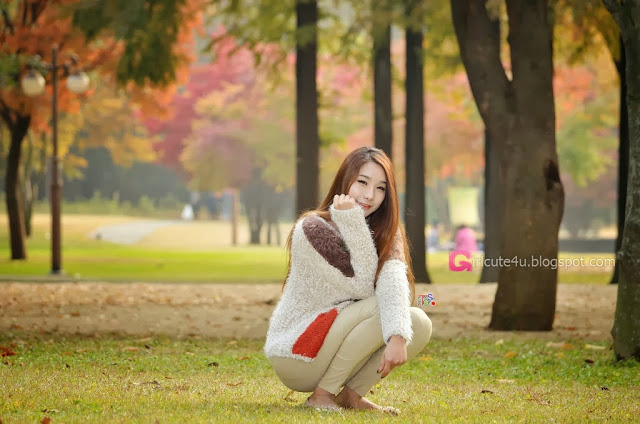 1 Jeon Da Huin Autumn - very cute asian girl-girlcute4u.blogspot.com