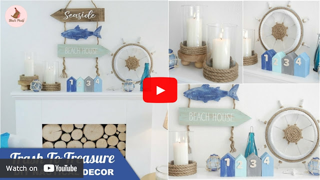 DIY nautical coastal beach farmhouse décor video